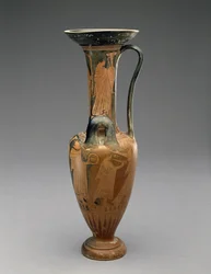 Loutrophoros Hydria mit Hochzeitsprozession, 480-460 v. Chr.
