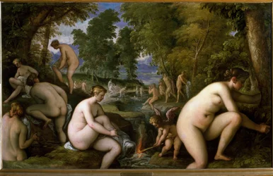 Amore letheo (Nackte Frauen beim Baden)