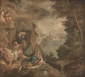 Landschaft mit einer Szene der Verzauberung, ca. 1590