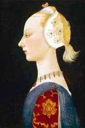 Eine junge modische Dame, 1462-1465