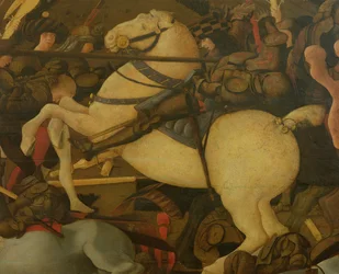 Detail von Niccolo da Tolentino, aus der Schlacht von San Romano 1432, ca. 1456