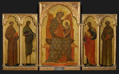 Polyptychon. Mitteltafel: Madonna mit Kind