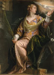 Heilige Katharina von Alexandria im Gefängnis