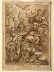 Kirche triumphiert über Falschheit, ca. 1700