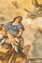 Fresken, die das Leben des Heiligen Cataldo darstellen