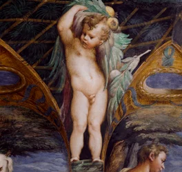 Cherub, Detail aus Mythos von Diana und Actaeon