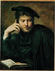 Mann mit Buch, frühes Werk