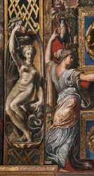 Die drei klugen Jungfrauen und die drei törichten Jungfrauen (Detail)