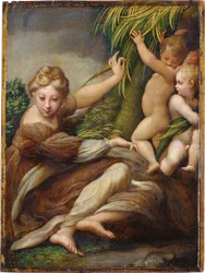 Märtyrerin mit Engeln (Heilige Katharina von Alexandrien?)