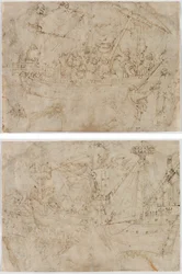 Navicella (recto) Zwei Zeichnungen von Schiffen (verso)