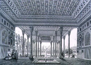 Innenansicht des Spiegelpavillons, Isfahan, Tafel 35 aus 