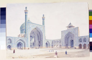 Ansicht des Innenhofs der Großen Moschee von Isfahan