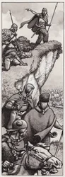 Alte Briten entdecken die Invasionskräfte von Julius Caesar im Jahr 55 v. Chr.