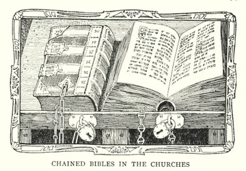 Angekettete Bibel in einer Kirche, Zeit von König Heinrich VIII