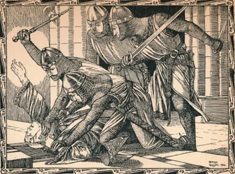 Die Ermordung von Thomas Becket, 1902