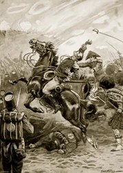 Tod von Sir Edward Pakenham, Illustration aus 