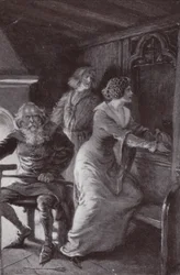 Illustration für The Cloister and The Hearth von Charles Reade (Lithografie)