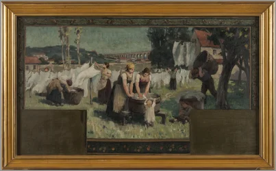 Skizze für das Rathaus von Arcueil-Cachan: Les Blanchisseuses