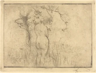 Eva vor dem Apfelbaum, 1892