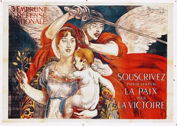 „Zeichnet, um den Frieden durch den Sieg zu beschleunigen“, Plakat für die dritte Anleihe der nationalen Verteidigung, 1917