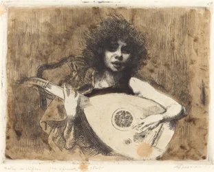 Die Lautenspielerin, 1922