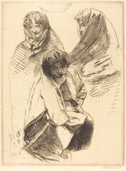 Drei verschleierte Frauen Trois femmes voilées, 1899