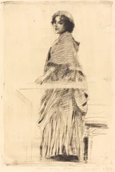 Frau im Umhang, 1889