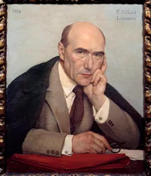 Porträt des französischen Schriftstellers Andre Gide (1869-1951)