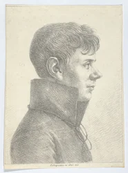 Porträt eines jungen Mannes im Profil, 1808