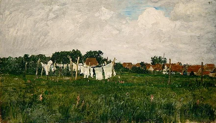 Mecklenburg, Landschaft mit der kleinen Stadt Schwann an der Warrow