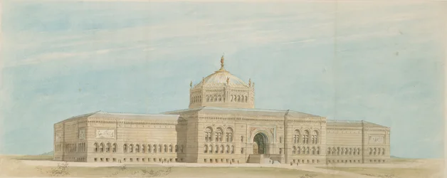 Weltausstellung Kolumbianische Exposition Kunstmuseum, Chicago, Illinois, Perspektive, ca. 1890-1891