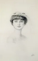 Porträt von Anna de Noailles (1876-1933)