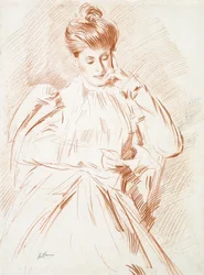 Porträt von Madame Helleu, lesend