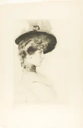 Porträt einer Frau mit Hut (Madame Letellier)