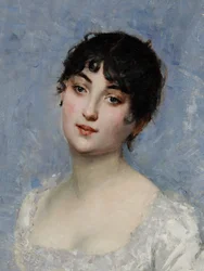 Junge Dame in Weiß