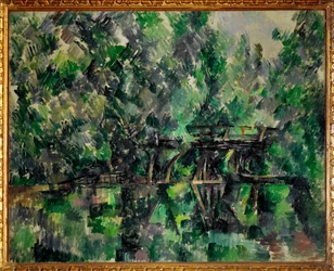 Brücke über einen Teich