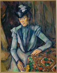 Dame in Blau