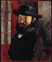 Porträt von Cezanne mit Filzhut