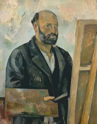 Selbstporträt mit Palette, um 1890