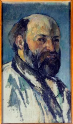 Selbstporträt. Gemälde von Paul Cézanne, 1877