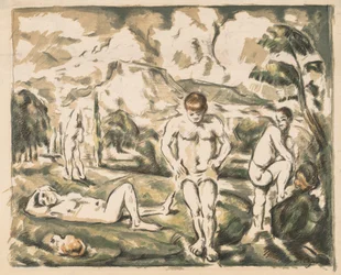 Die Badenden (Große Platte)