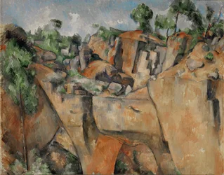 Der Steinbruch bei Bibemus, Provence, Frankreich