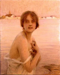 Mädchen am Meer