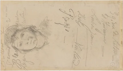 Cézanne - FWN 3005-52b, nach Louis Le Nain Frau mit Haube, 1884–87