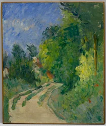 Die kurvenreiche Straße im Unterholz