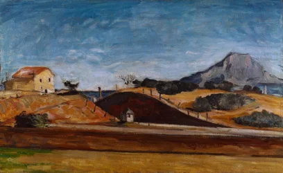Der Graben mit dem Berg Sainte-Victoire