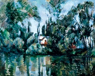Haus am Ufer der Marne (Île Machefer bei Saint-Maur-des-Fossés)