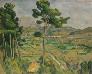 Mont Sainte-Victoire und das Viadukt des Arc-Tals, 1882-85