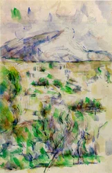 Mont Sainte Victoire von les Lauves, 1902-06