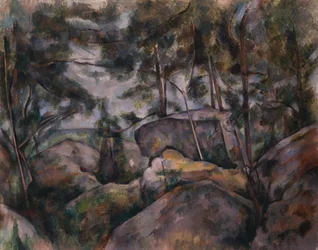 Felsen im Wald, 1890er Jahre